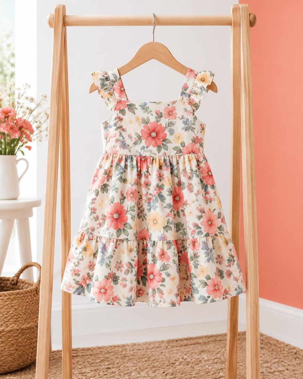 Vestido infantil floral